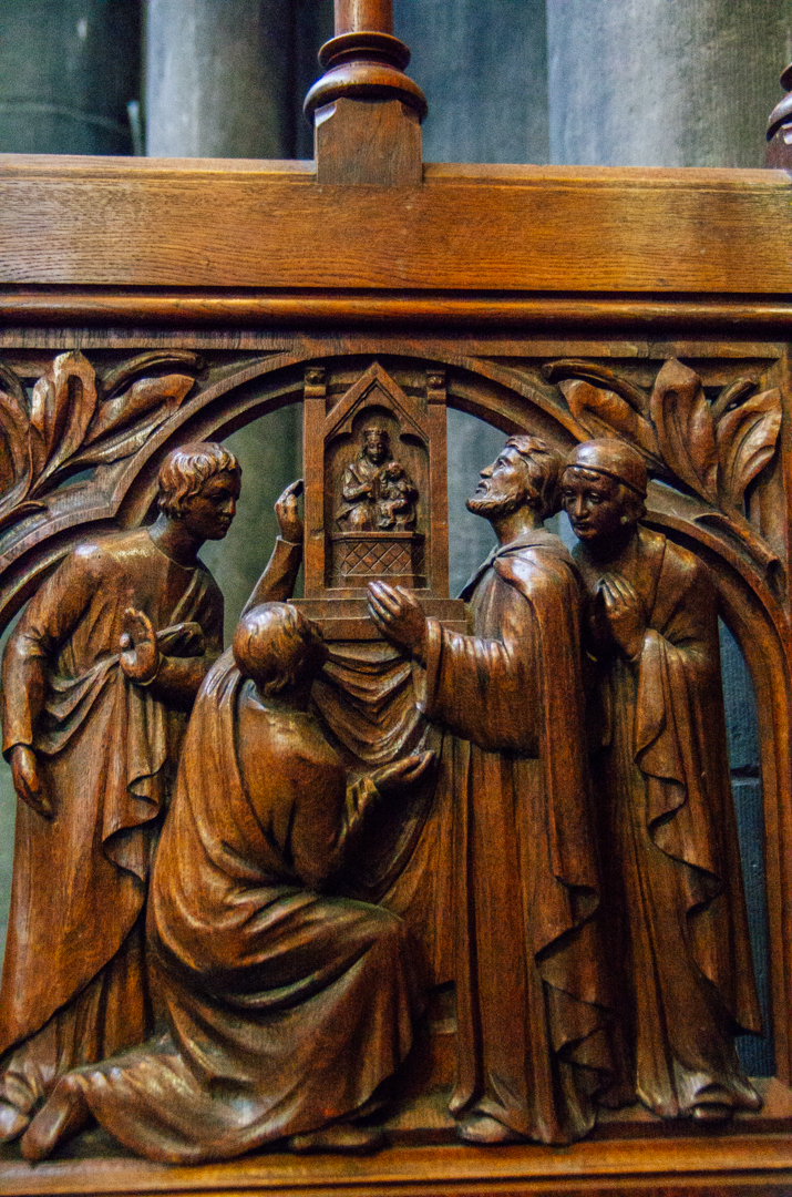 stalles miracles cathédrale notre dame de la treille lille 91